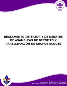 Reglamento Interior y de Debates de Asambleas de Distrito y Participación de Grupos Scouts 2024